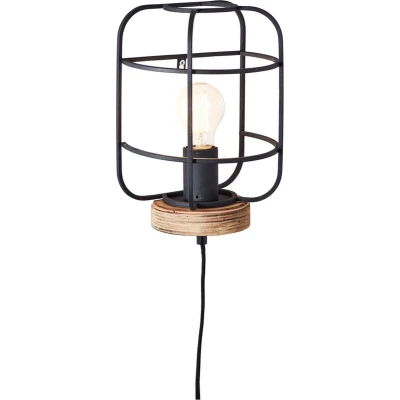Afbeelding van Brilliant Gwen Wandlamp E27 max 1x52W Zwart