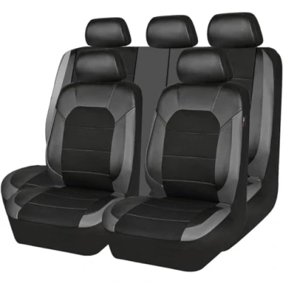 Afbeelding van NICONC universele autostoelhoezen voor Peugeot 2008/2008 GT/e 2008 GT/3008/3008 GT/4007/4007 Sport/4008/5008/Hoggar set van 5 grijs