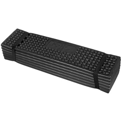 Afbeelding van Fox Outdoor Thermisch isolerend kussen Opvouwbare zitmat zwart 180 x 58 cm.