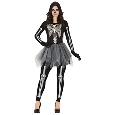 Afbeelding van Ballerina Skelet Met Tutu Zwart Vrouw Maat M