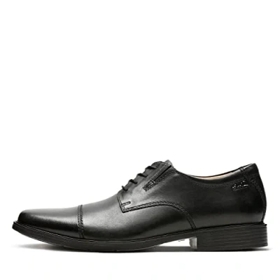 Afbeelding van Clarks Tilden Derbys Pet voor heren, Zwart leder, 42.5 EU