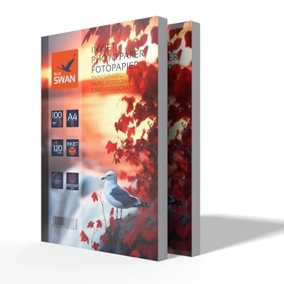 Afbeelding van 200 vellen A4 fotopapier, 120 g, glanzend, eenzijdig waterdicht