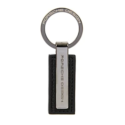 Afbeelding van PORSCHE DESIGN Sleutelhanger Keyring Metal Black Zwart