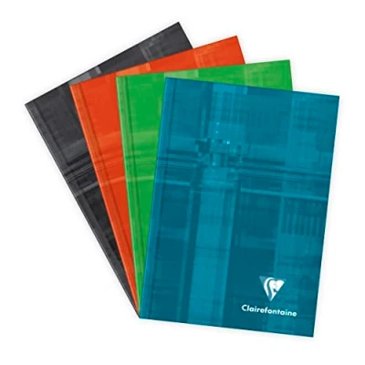 Afbeelding van Clairefontaine notitieboek hardcover gelijnd rood