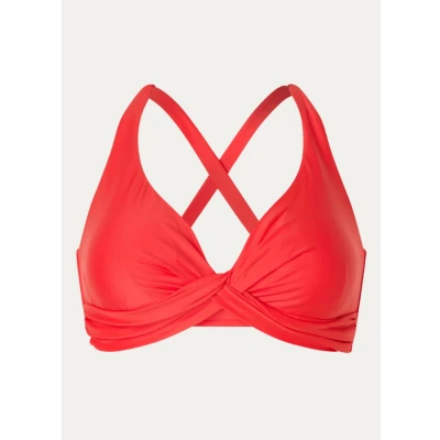 Afbeelding van Barts dames Kelli voorgevormde bikinitop met verstelbare bandjes in de kleur Rood, maat: 36