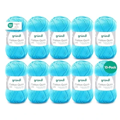 Afbeelding van 865 136 Cotton Quick Uni 10x50 gram waterblauw