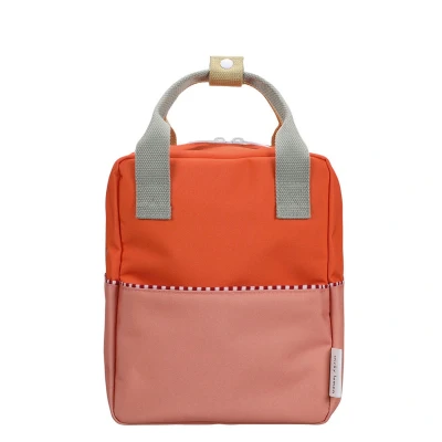 Afbeelding van Sticky Lemon Small Backpack Colourblocking Wonders lifebuoy orange coral pink