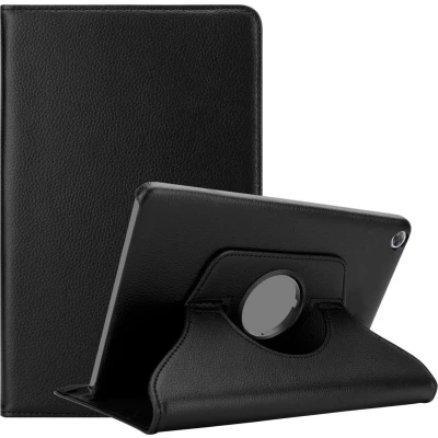 Afbeelding van Cadorabo Tablet Hoesje geschikt voor Huawei MediaPad M5 / PRO (10.8 inch) in OUDERLING ZWART Beschermhoes ZONDER auto Wake Up, met stand functie en elastische band sluiting Book Case Cover Etui