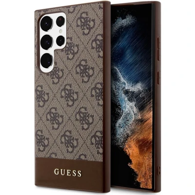 Afbeelding van Guess 4G Stripe Back Case Samsung Galaxy S24 Ultra (S928) Bruin