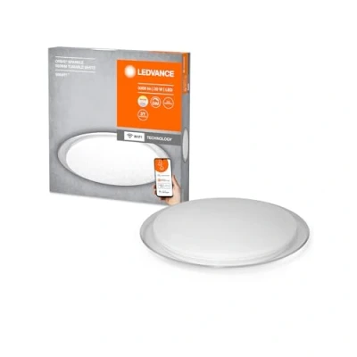 Afbeelding van LEDVANCE Armatuur: voor plafond, DECORATIEVE CEILING MET WIFI TECHNOLOGIE / 30 W, 220...240 V, stralingshoek: 120, 2700 K, materiaal: staal, IP20, 1 Stuk