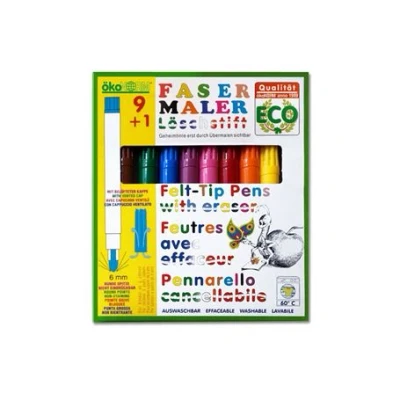 Afbeelding van Ökonorm viltstiften met witte stift 10st