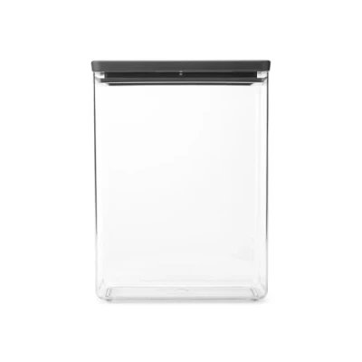 Afbeelding van Brabantia Tasty+ Stapelbare Voorraadpot 5,4 Liter Antraciet