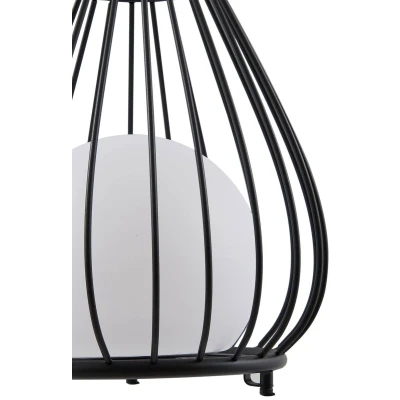 Afbeelding van Lindby LED lamp op zonne energie Kelda, zwart, aluminium, 38 cm, dimbaar
