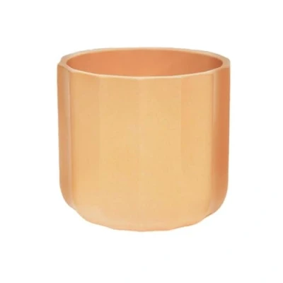 Afbeelding van Ivyline Keramische bloempot abrikoos geo, 7 x cm