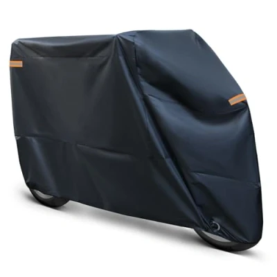 Afbeelding van ANFTOP Motorafdekzeil, winterbestendig, 210D, stofdicht, met waterdichte strepen, verbeterd sleutelgat, 250 x 105 125 cm