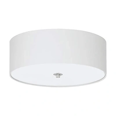 Afbeelding van EGLO Pasteri Plafondlamp 3 Lichts ø475 mm. Nikkel Mat Wit