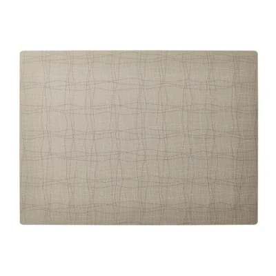 Afbeelding van APS 60584 Placemat van siliconen, wasbaar, vuilafstotend, antislip, 45 x 33 cm, beige, 1 stuk
