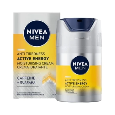 Afbeelding van NIVEA MEN Active Energy Vitaliserende gezichtsverzorging voor heren, snelle absorptie tegen tekenen van vermoeidheid, 50 ml