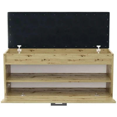 Afbeelding van Topeshop Parma SZAFKA Artisan Schuh Organizer Closed Oak