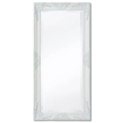 Image de vidaXL Miroir mural style baroque 100x50 cm blanc243679