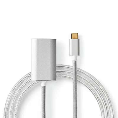 Image de Nedis Câble vidéo/audio USB C mâle pour HDMI femelle 2 m argent moulé support 4K
