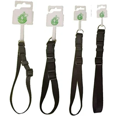 Afbeelding van nylon halsband verstelbaar 20mmX45 60cm zwart