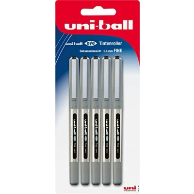 Afbeelding van Uni ball 148297 Eye UB 157 balpen, 0,4 mm, zwart, 5 stuks