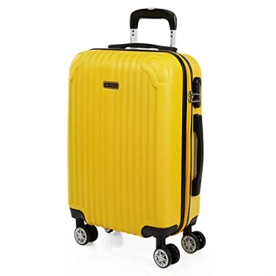 Afbeelding van ITACA Set van 3 uittrekbare koffers, 55/66/76 cm, ABS 4, harde wielen, robuust en licht. Slot geschikt voor Ryanair, middelgroot groot. T71500