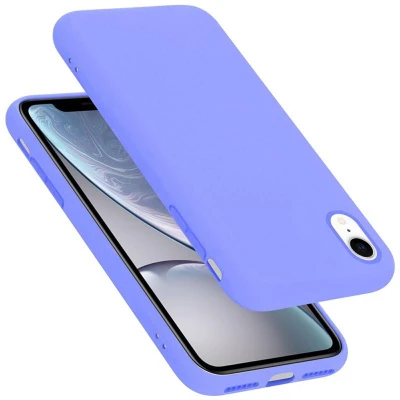 Afbeelding van Cadorabo Hoesje geschikt voor Apple iPhone XR in LIQUID LICHT PAARS Beschermhoes gemaakt van flexibel TPU silicone Case Cover