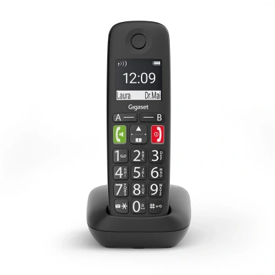 Afbeelding van Gigaset E290 Draadloze Telefoon, Grote Toetsen, Zwart Telefoon
