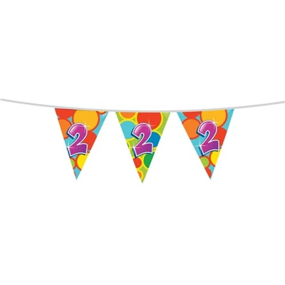 Afbeelding van Vlaggenlijn slinger 2 jaar Party 6 meter