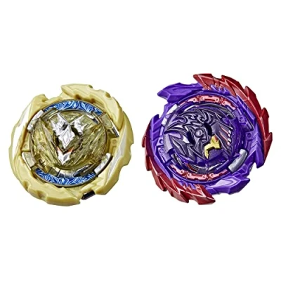 Image de Pack de 2 toupies Beyblade Burst QuadDrive Cyclone Belfyre B7 Berserk Balderov