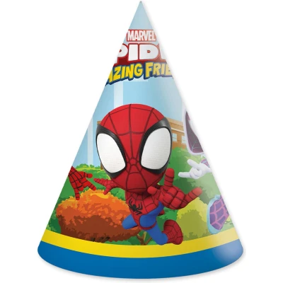 Afbeelding van Vegaoo 6 feesthoedjes Spidey en zijn Geweldige Vriendjes
