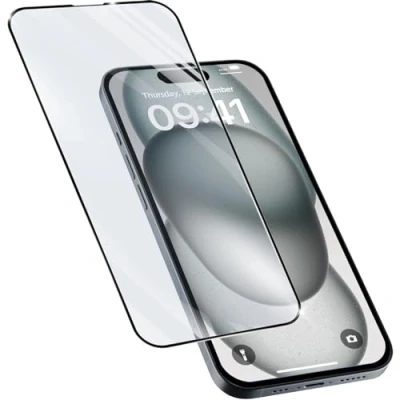 Afbeelding van Cellularline Glass Caps iph 15+/15 Pro M Transparant Beschermend Glas voor iPhone 15+ en 15 Max (1 Stuk, Apple Max, Plus), Smartphone beschermfolie,