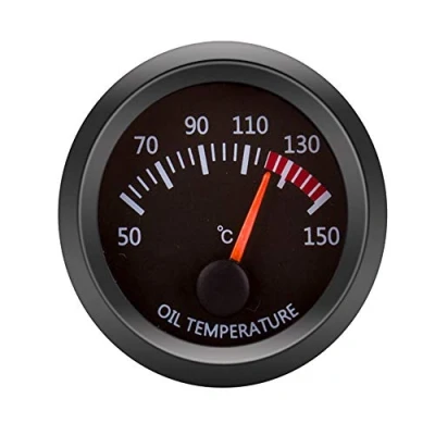 Afbeelding van ETOPARS 52 mm wijzer voor motor, auto, set, meetinstrument, olietemperatuur, controlelampje, led, wit, universeel