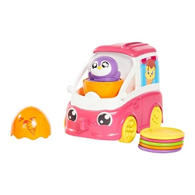 Afbeelding van Tomy Toomies Hide and Squeak Fill Pop Ice Cream Van, duwspeelgoed voor baby&#039;s, paasspeelgoed muziekspeelgoed met kleuren en geluiden, jongens meisjes van 1, 2 3 jaar