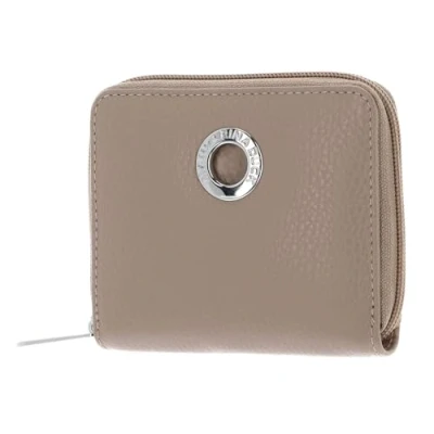 Afbeelding van Mandarina Duck Mellow Leather Wallet, reisaccessoires portemonnees voor dames, Warm Taupe