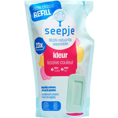 Afbeelding van Seepje Vloeibaar Wasmiddel Kleur Navulling Magische Magnolia 23 Wasbeurten 1 liter