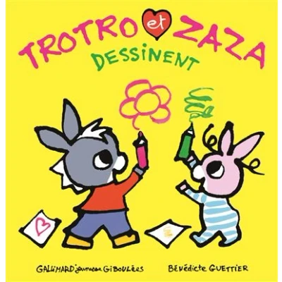 Image de Trotro et Zaza dessinent