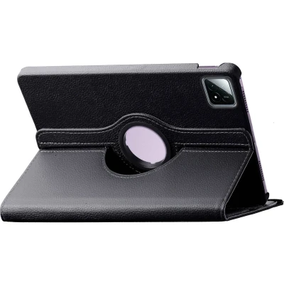 Afbeelding van iMoshion Tablet Hoes Geschikt voor Xiaomi Pad 6S Pro 12.4 360 Draaibare Bookcase Zwart
