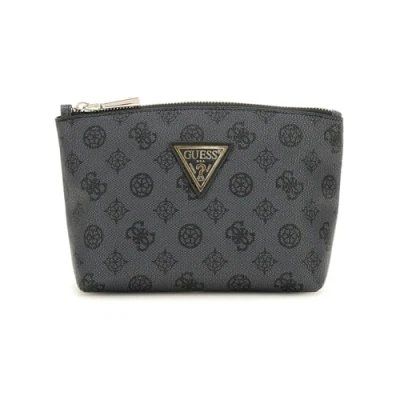 Afbeelding van GUESS Cosmetische tas Wilder Large Top Zip Cosmetic Bag Charcoal Donkergrijs