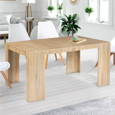 Afbeelding van ORLANDO uitschuifbare consoletafel, 6 zits, 140 cm, beukeneffect hout