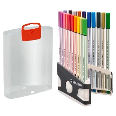Image de STABILO Feutre pinceau Pen 68 brush ColorParade ARTY x 20 feutres dessin à pointe gamme