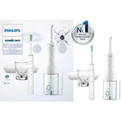 Afbeelding van Philips Sonicare DiamondClean 9000 HX3886/41 + Power Flosser