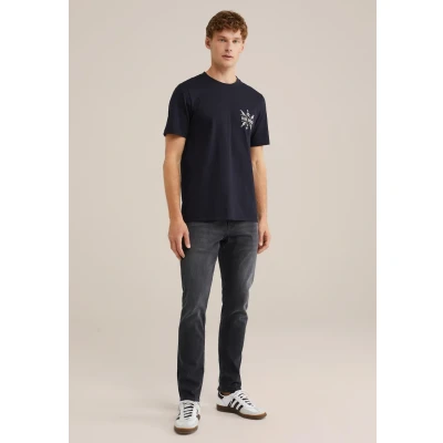 Afbeelding van WE Fashion Heren slim fit jog denim jeans