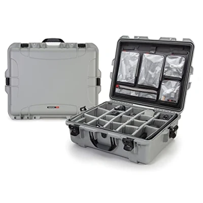 Afbeelding van Nanuk 945 case w/lid org./divider Silver Pro Photo Kit