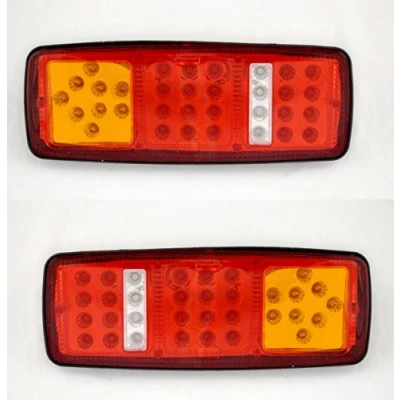 Afbeelding van 2 x led achterlicht 12 V 4 functies voor vrachtwagenchassis aanhanger kiepwagen Camper LKW