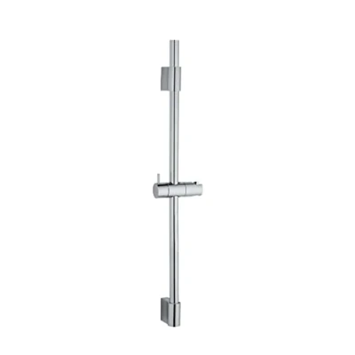Afbeelding van WENKO Klassieke douchestang 25458100 met houder voor handdouche of badkuip, van roestvrij staal, afmetingen (b x d h): Ø 2,2 70 cm, chroom/zilver glanzend