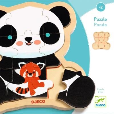 Afbeelding van Djeco puzzel panda 9st