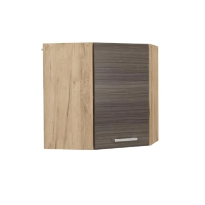 Afbeelding van Vicco Hoek hangkast R Line, Edel grijs/Krachtige eik goud, 57 cm